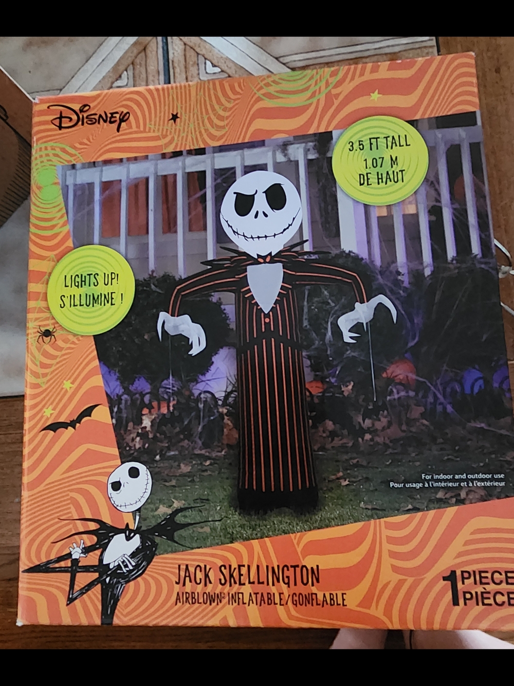 Disney Jack Skellington Halloween Inflatable Decoration New In Box
